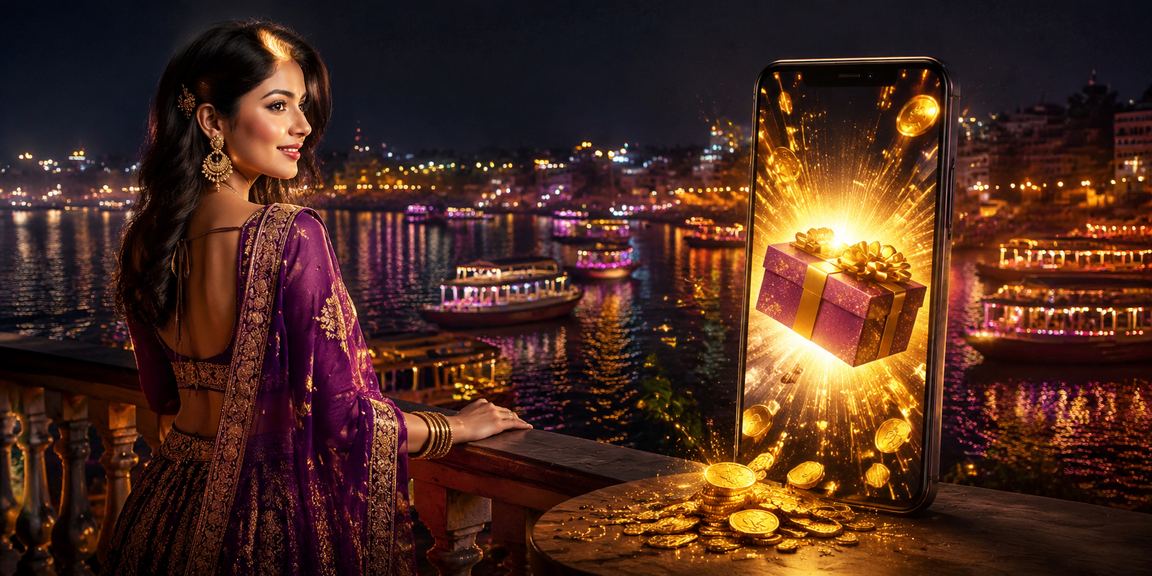 A user taking advantage of mkpro88 deposit bonuses at a night market in Barisal