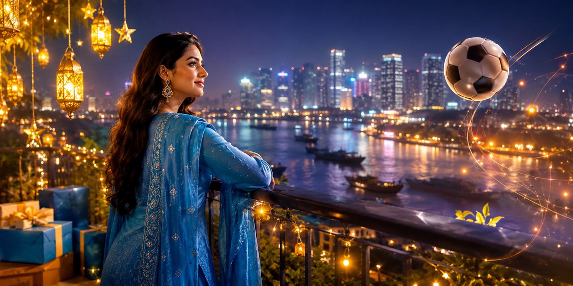 A woman in a salwar kameez in Barisal placing a football bet on mkpro88