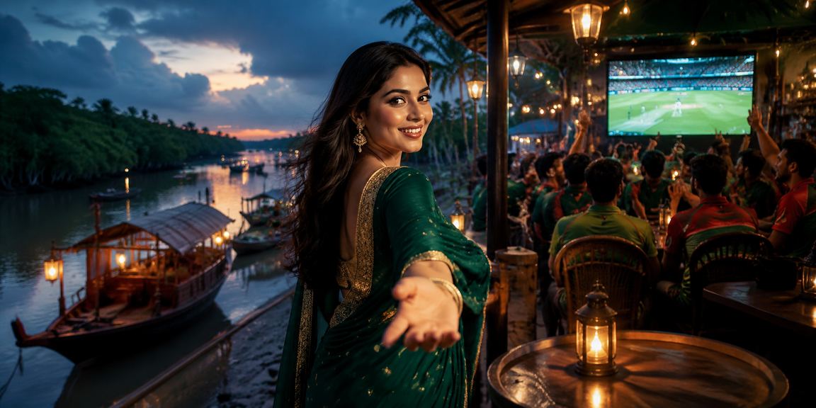 A Bangladeshi model in Khulna placing cricket bets on mkpro88 via mobile
